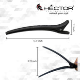 Hector Professional Hair Setting Clips for Styling & Sectioning pack of 6 clips
